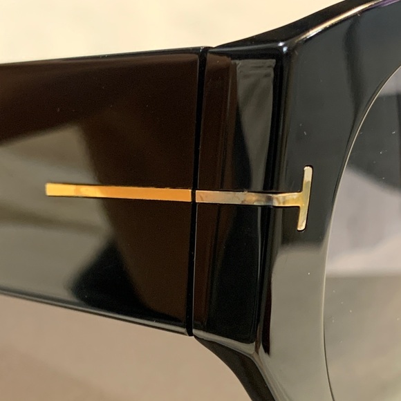 Tom Ford Black and Gold Sunglasses - Picture 10 of 12